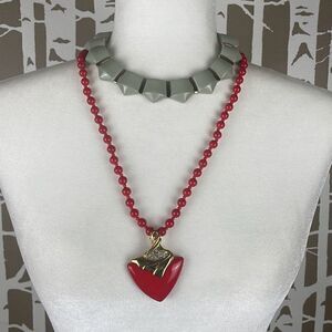 Vintage and Modern Necklace and Choker LOT 2 Pieces